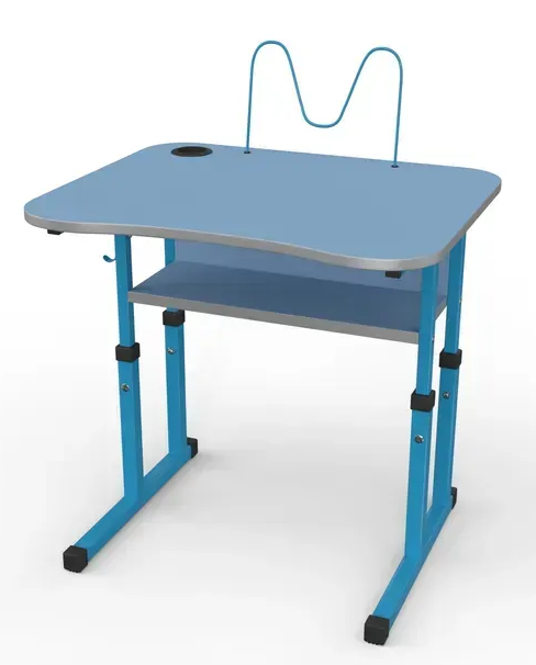 Стіл учнівський одномісний №4-6 без полиці/700х500 МФ Вересень